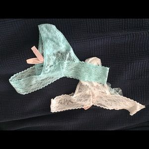 Victoria Secret Bridal Thongs NWT